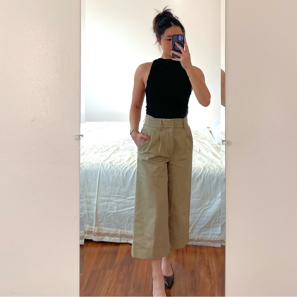 J Crew Cropped High Waisted Slacks